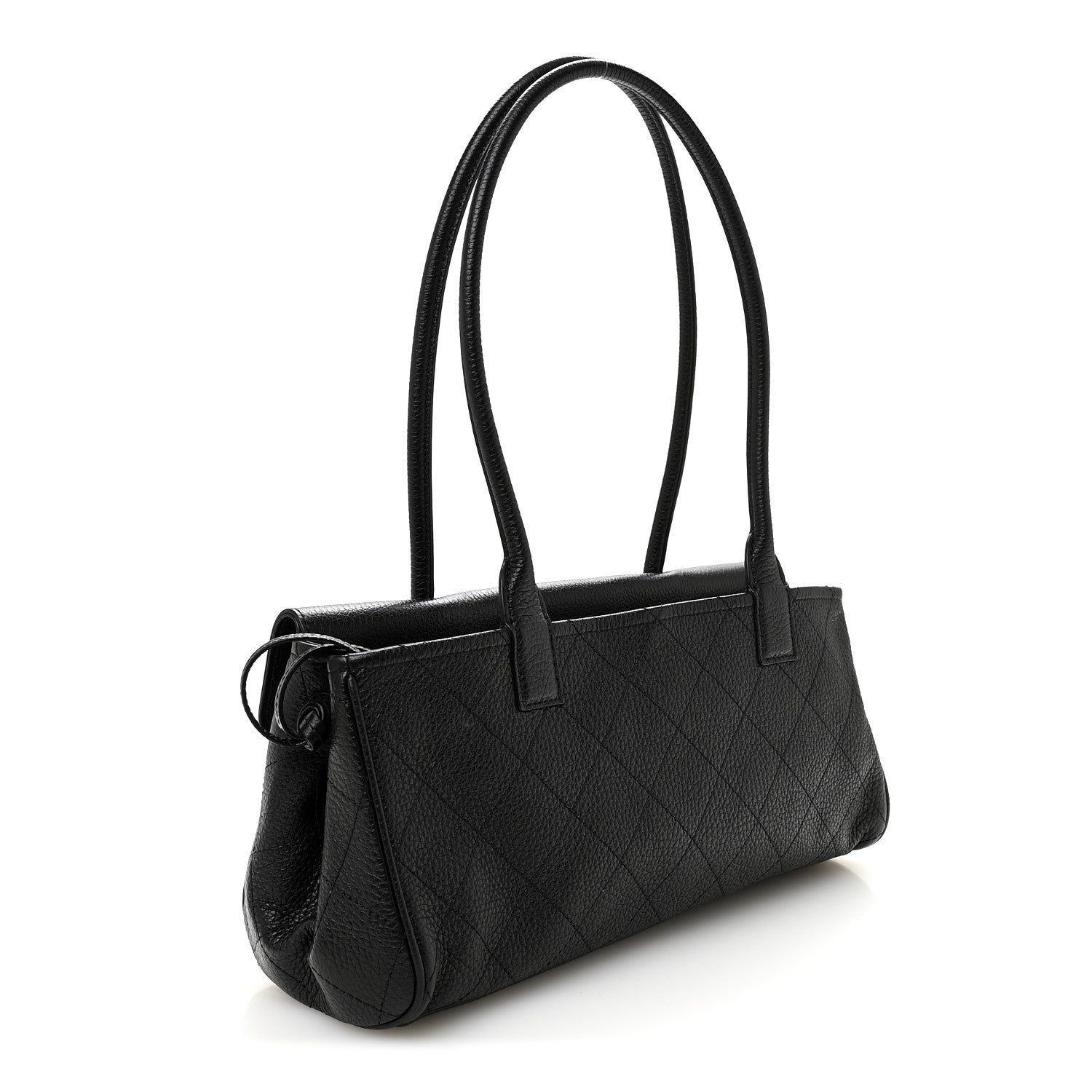 Chanel Grained Calfskin Stitched Urban Essentials Small Shopping Bag Black 3 of 10