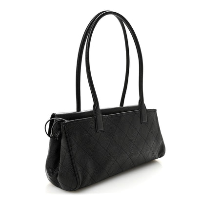 Chanel Grained Calfskin Stitched Urban Essentials Small Shopping Bag Black 3 of 10