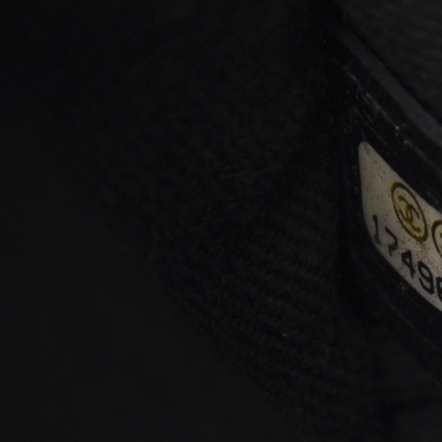 Metallic Perforated Calfskin Small Up In The Air Flap Black