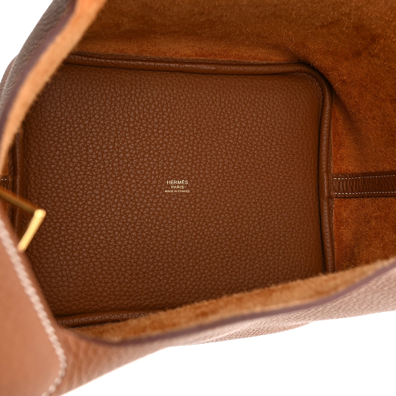 Hermes Taurillon Clemence Picotin Lock 22 MM Gold 5 of 10