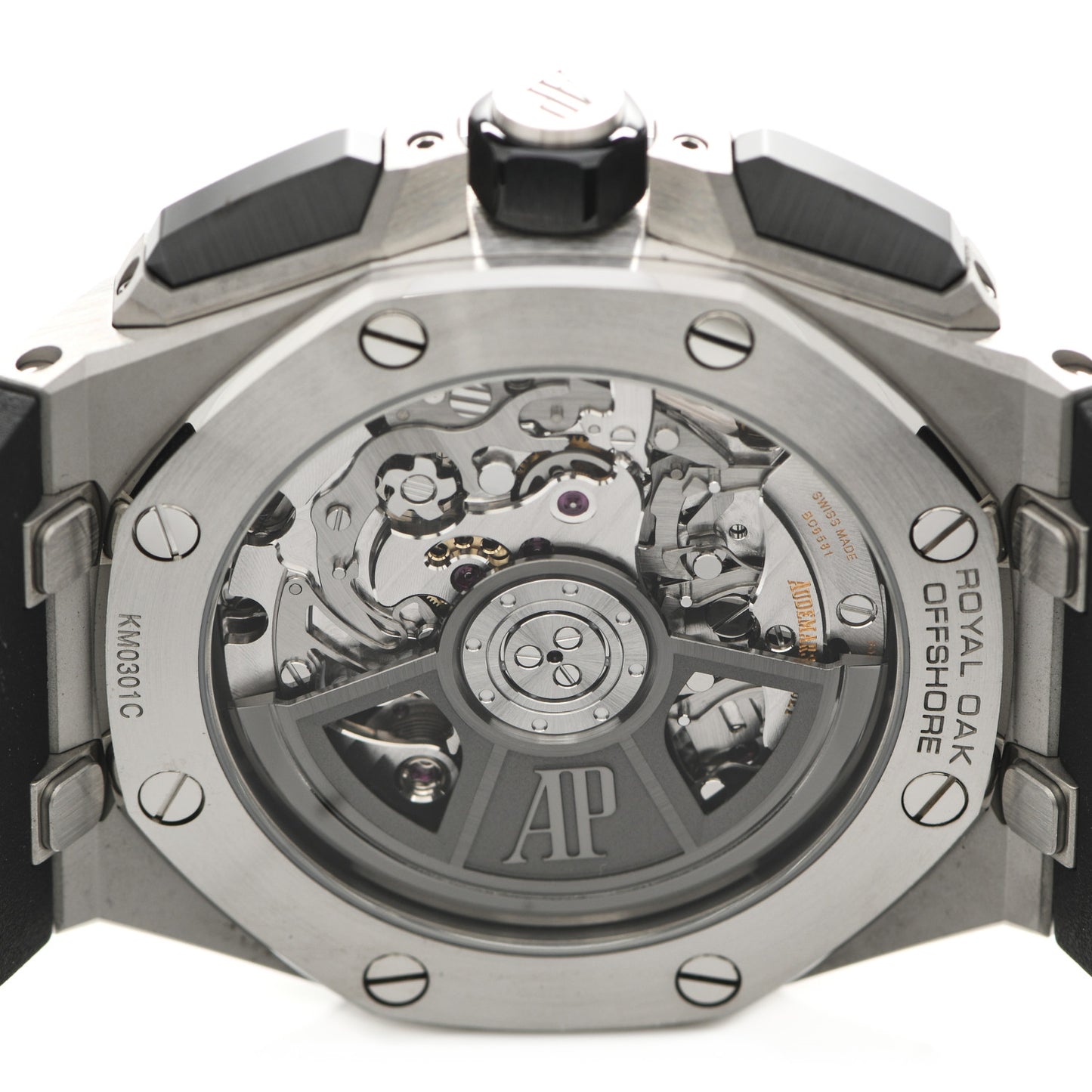 Stainless Steel Ceramic Rubber 43mm Royal Oak Offshore Chronograph Automatic Watch Black 26420SO.OO.A002CA.01