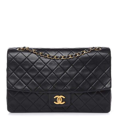 Chanel Lambskin Quilted Medium Single Flap Black 1 of 15