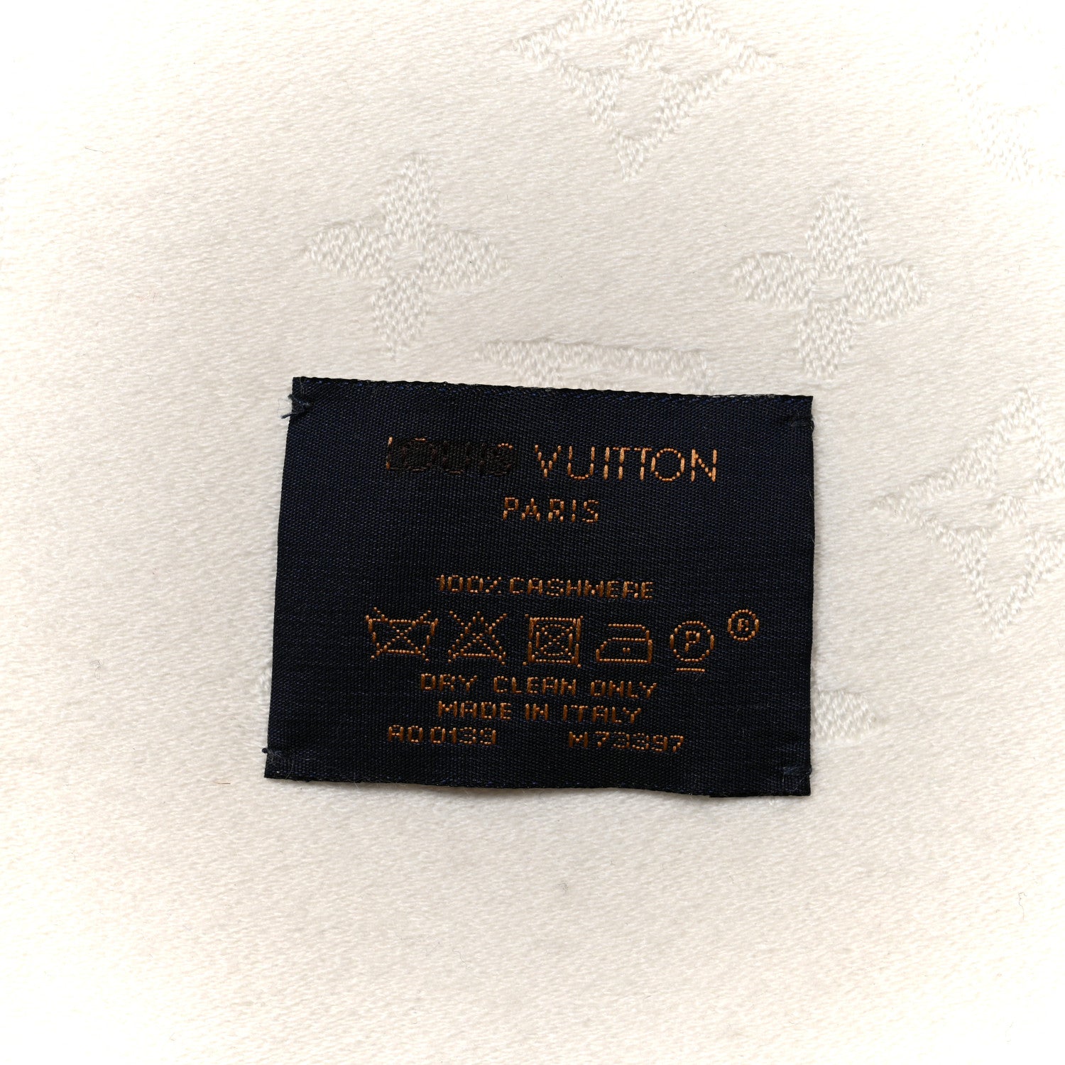 Louis Vuitton Cashmere Monogram Nightfall Stole White 3 of 6