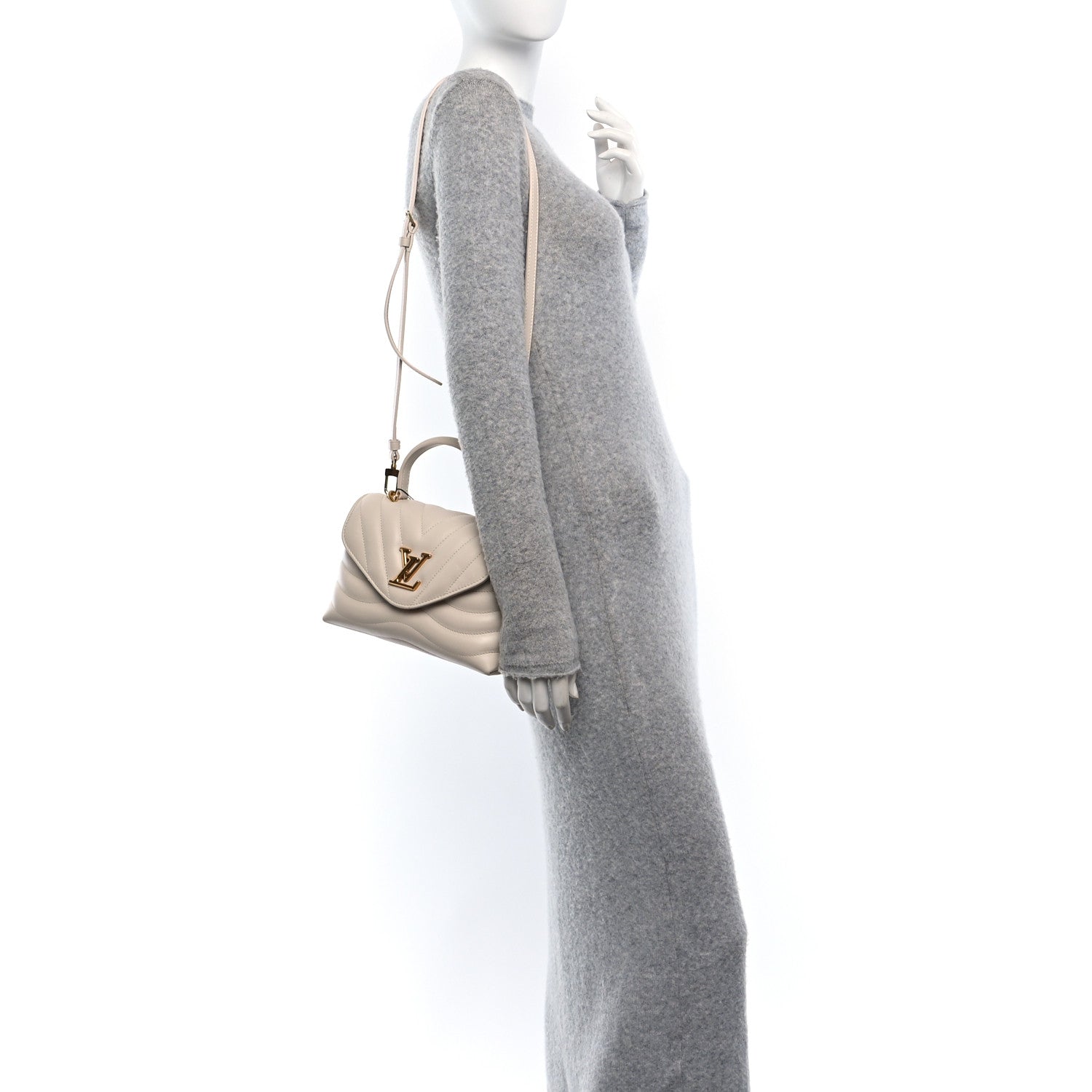 Louis Vuitton Calfskin Hold Me New Wave Ivory 2 of 10