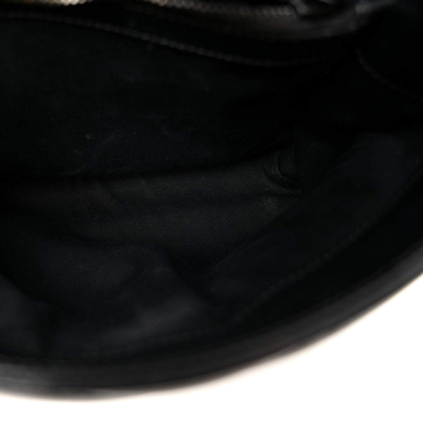 Calfskin Y Quilted Monogram Monochrome Small Loulou Chain Satchel Black