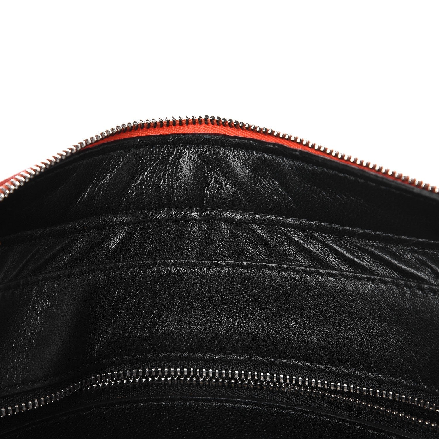 Celine Nappa Side Lock Dragonne Shoulder Bag Bright Orange 8 of 12