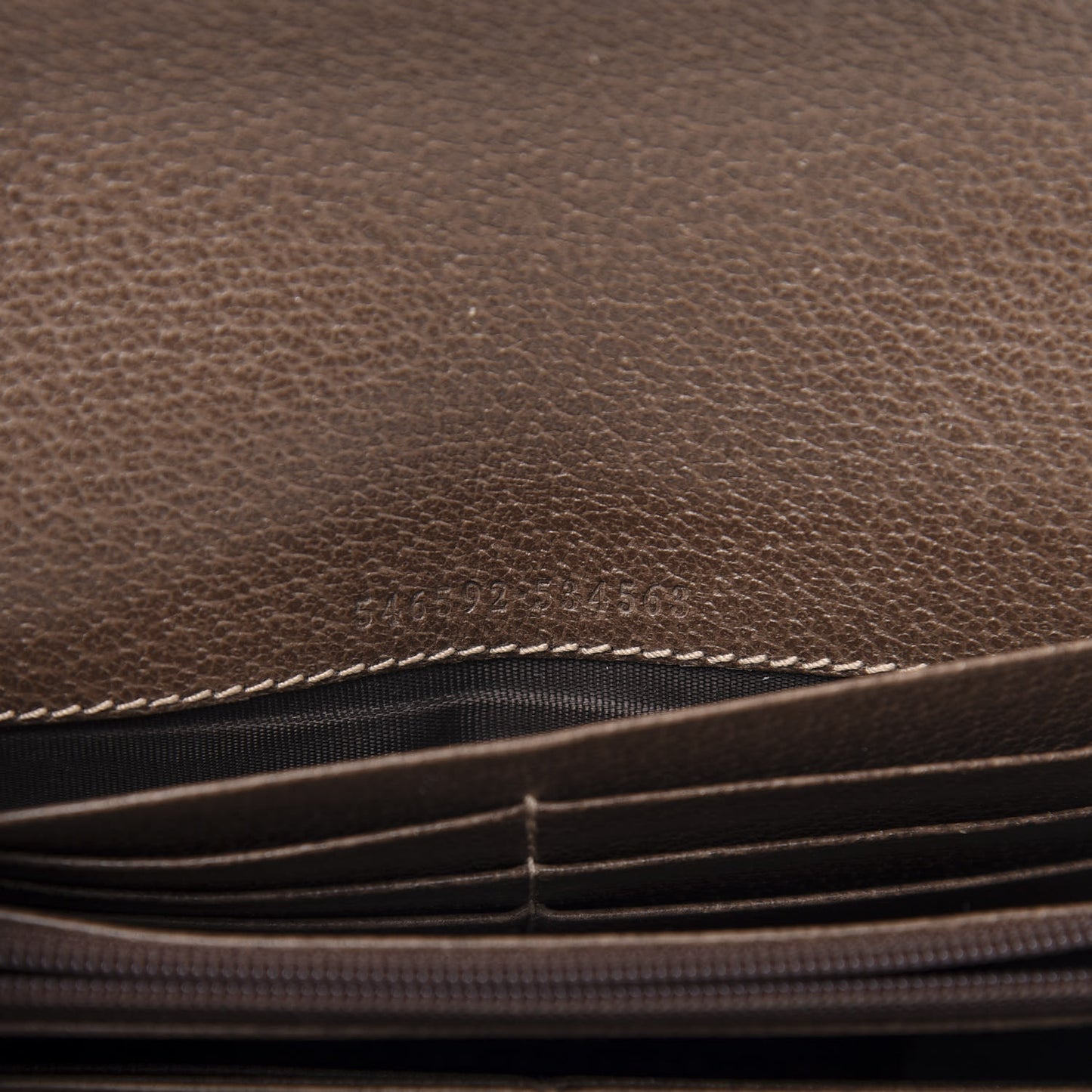 GG Supreme Monogram Web Ophidia Wallet On Chain Brown