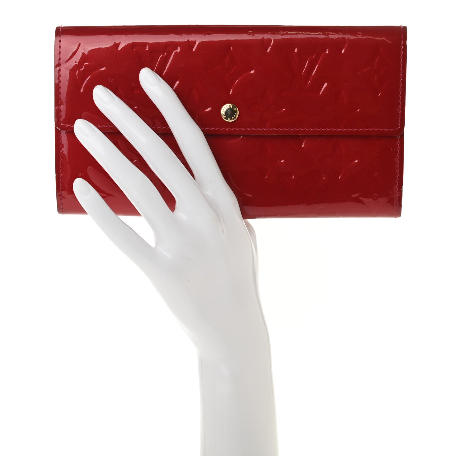 Louis Vuitton Vernis Sarah Wallet Pomme D'Amour 2 of 9