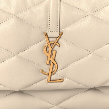 Saint Laurent Lambskin Quilted Le 57 Diamond Shoulder Bag Crema Soft 8 of 11