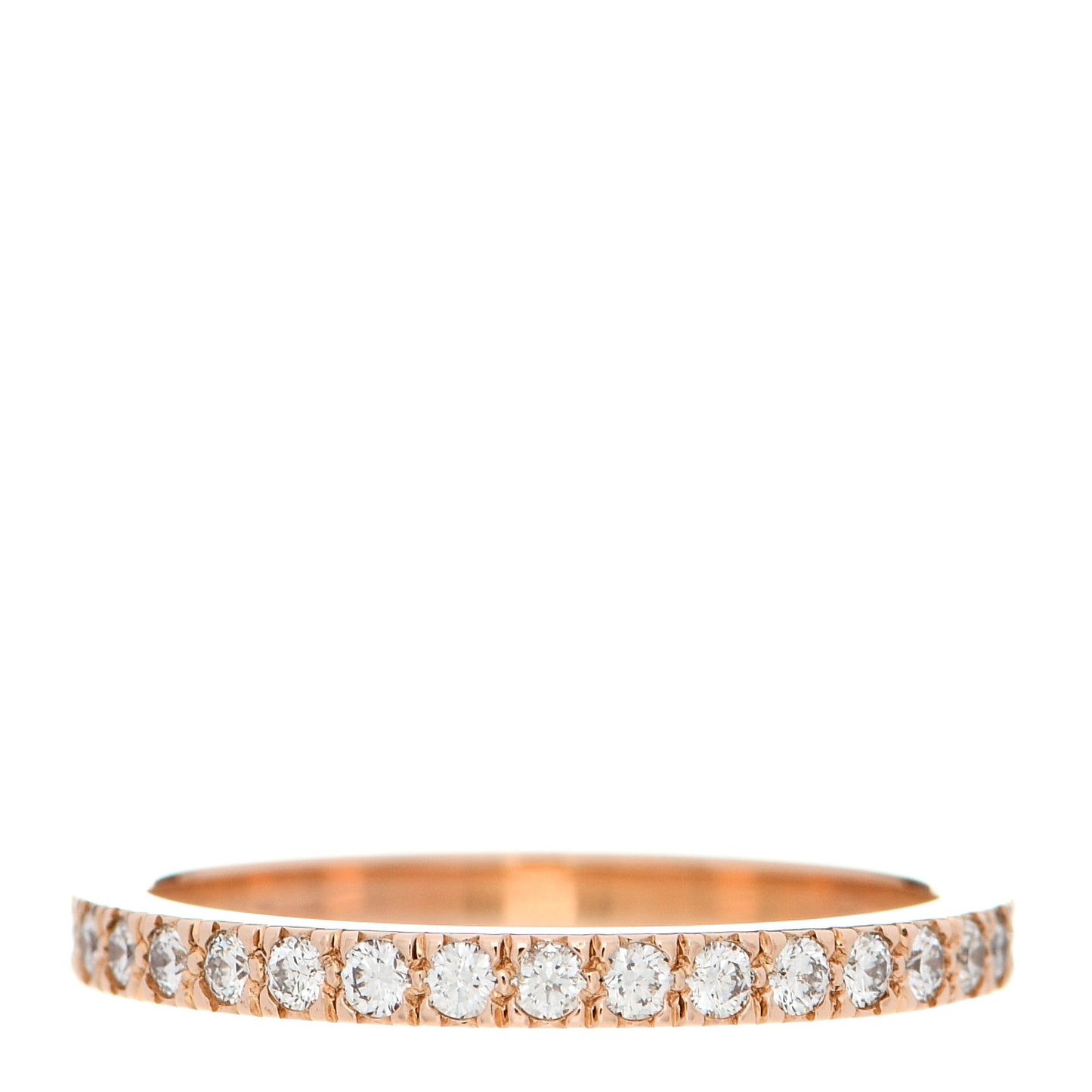 18K Rose Gold Diamond .42ctw Soleste Full Eternity Band Ring 49 5