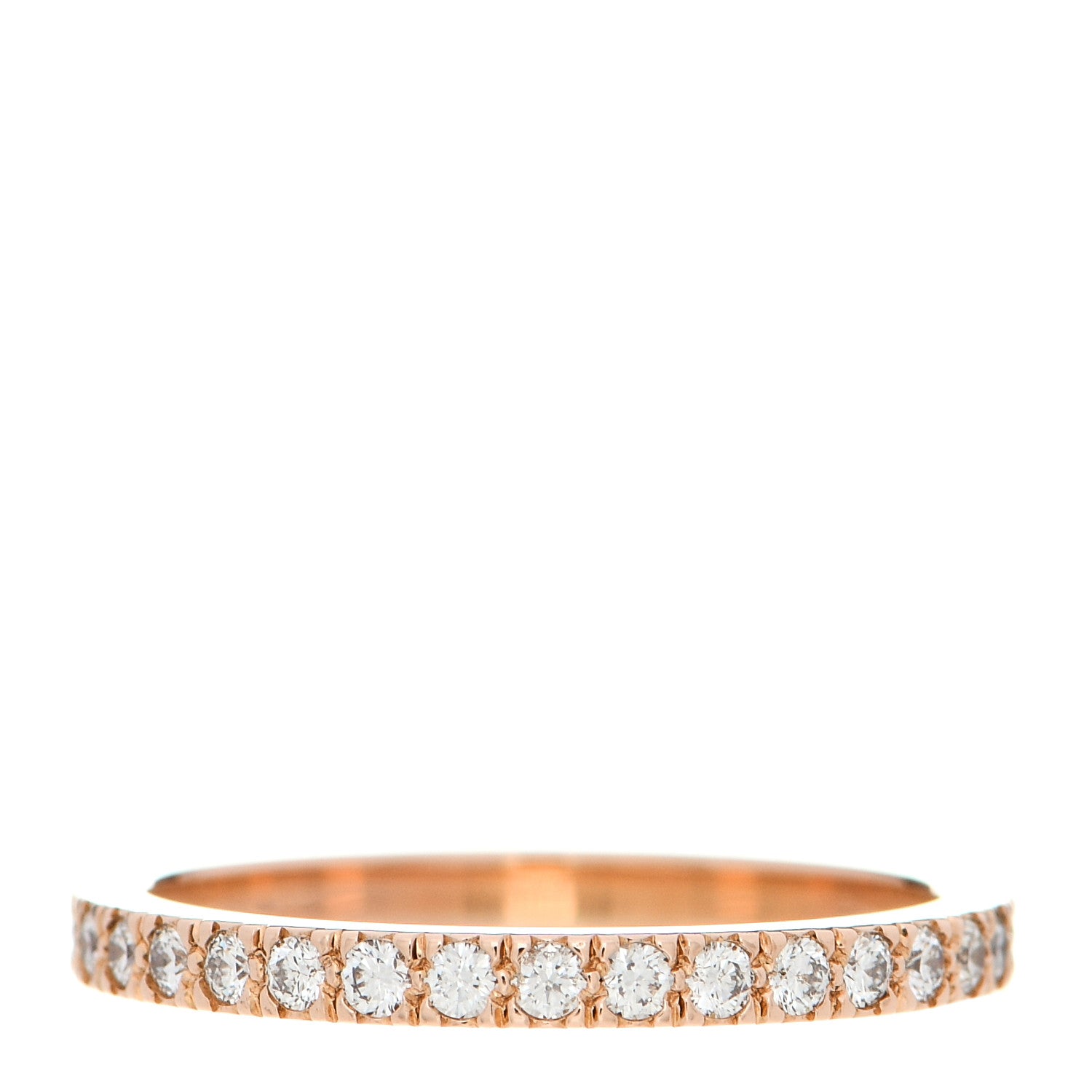 Tiffany 18K Rose Gold Diamond .42ctw Soleste Full Eternity Band Ring 49 5 1 of 5