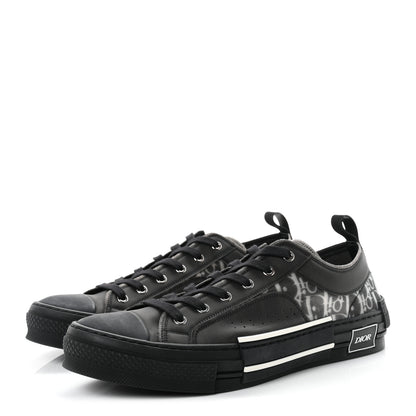 Christian Dior Technical Canvas Oblique Mens B23 Low Top Sneakers 45 Black 4 of 9
