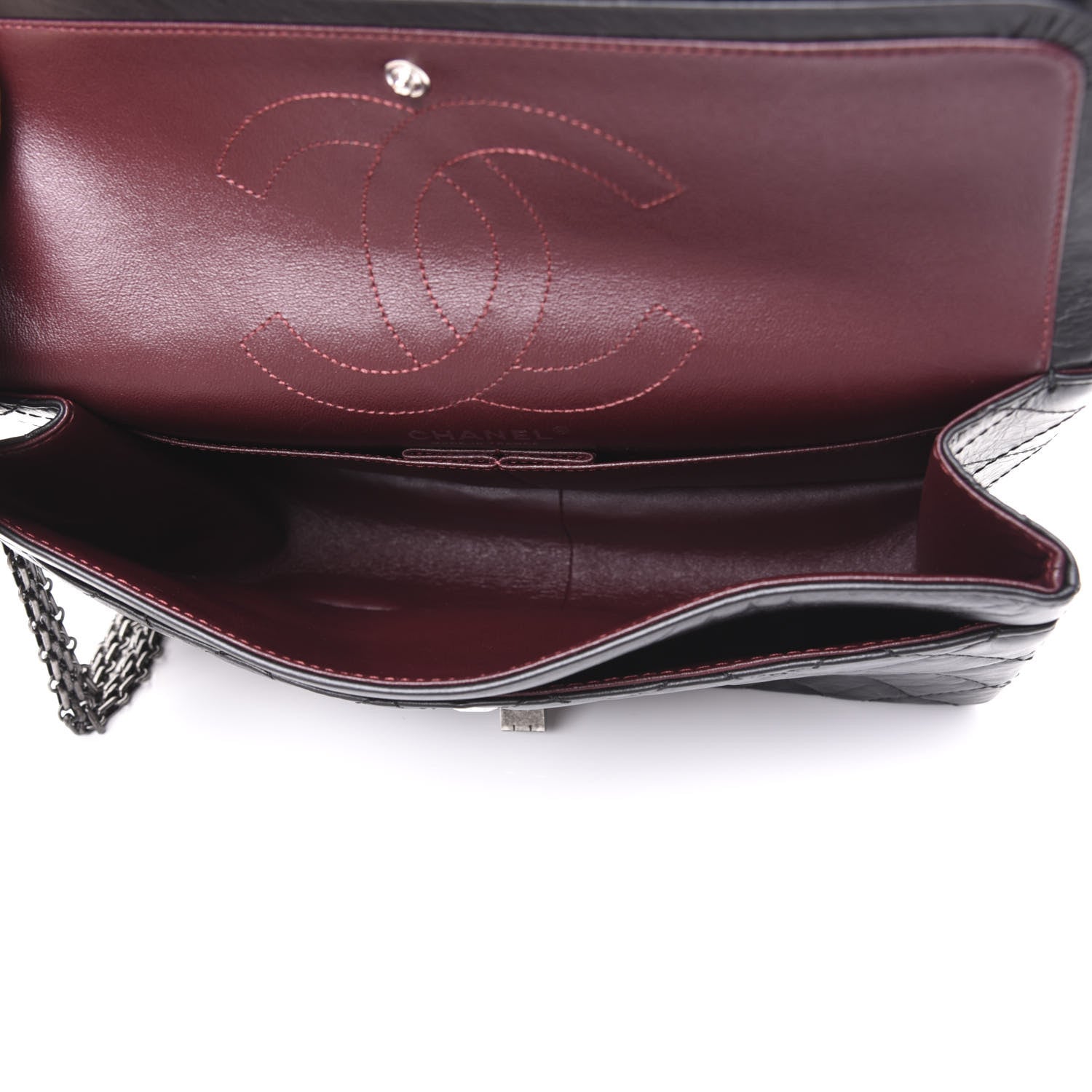 Chanel Aged Calfskin Quilted 2.55 Reissue 226 Flap Black 4 of 8