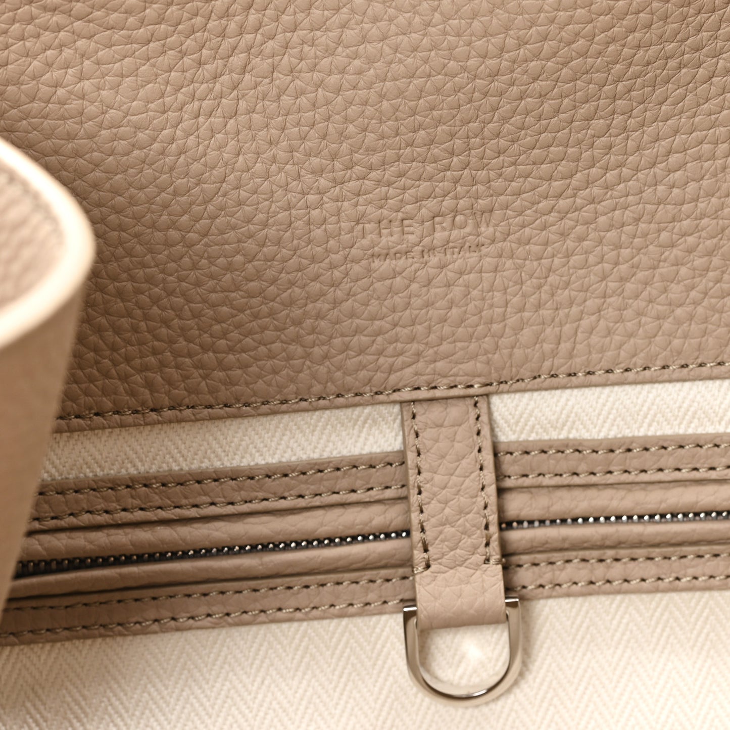 Matte Grained Calfskin Soft Margaux 15 Dark Taupe