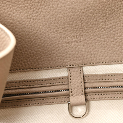The Row Matte Grained Calfskin Soft Margaux 15 Dark Taupe 6 of 9