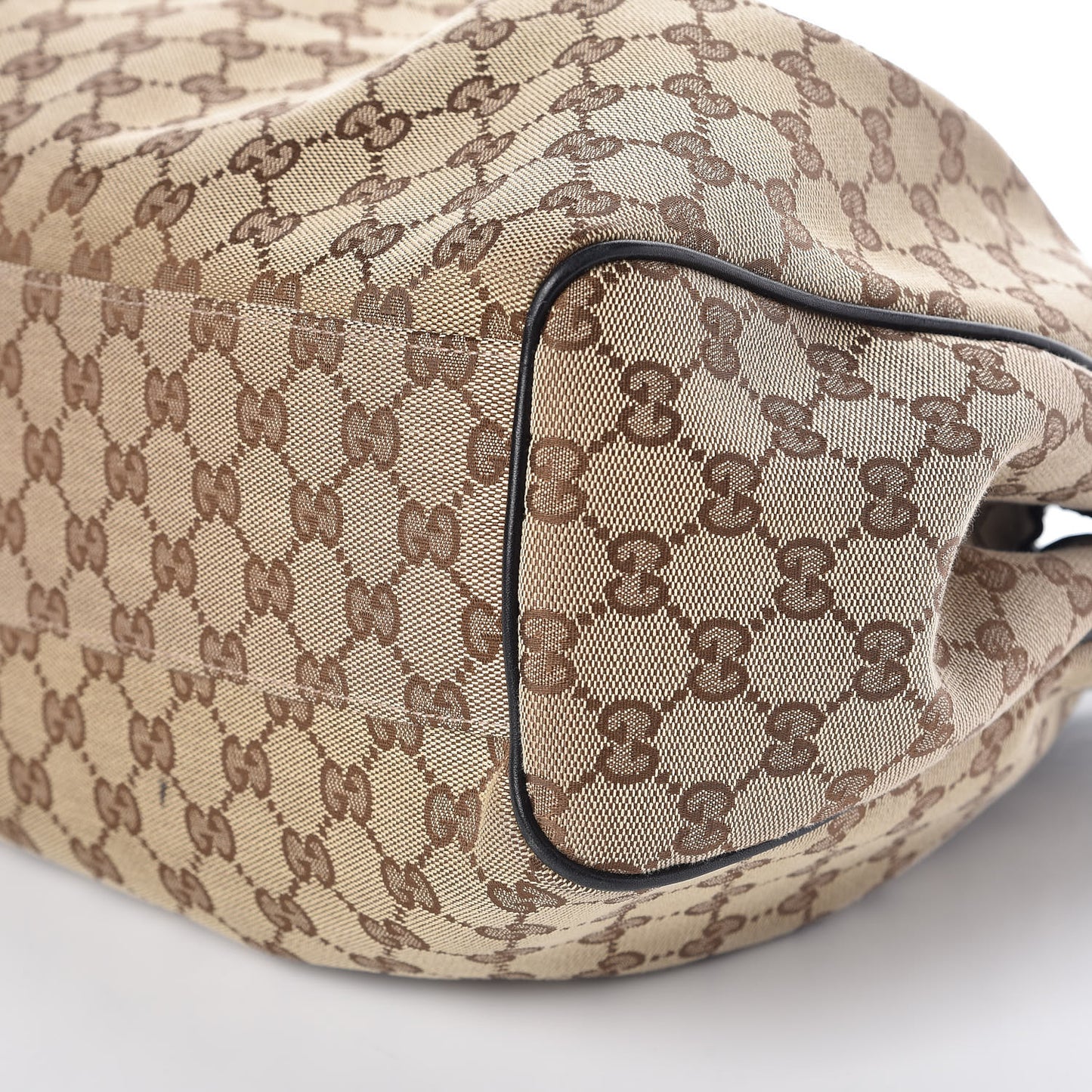 Monogram Medium Sukey Tote Beige Ebony Black