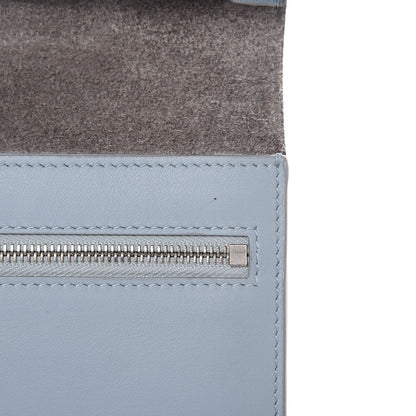 Celine Grained Calfskin Large Multifunction Strap Wallet Pebble Mineral 10 of 14