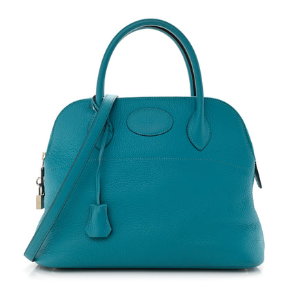 Hermes Taurillon Clemence Bolide 31 Turquoise 1 of 8