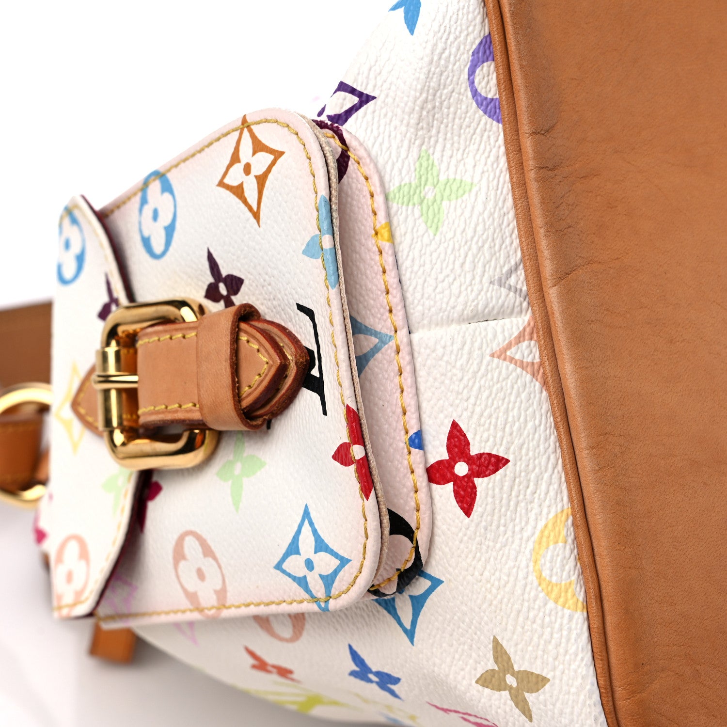Louis Vuitton Monogram Multicolor Petit Noe White 13 of 22