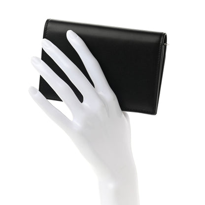 Saint Laurent Calfskin Fragments Flap Wallet Black 3 of 12