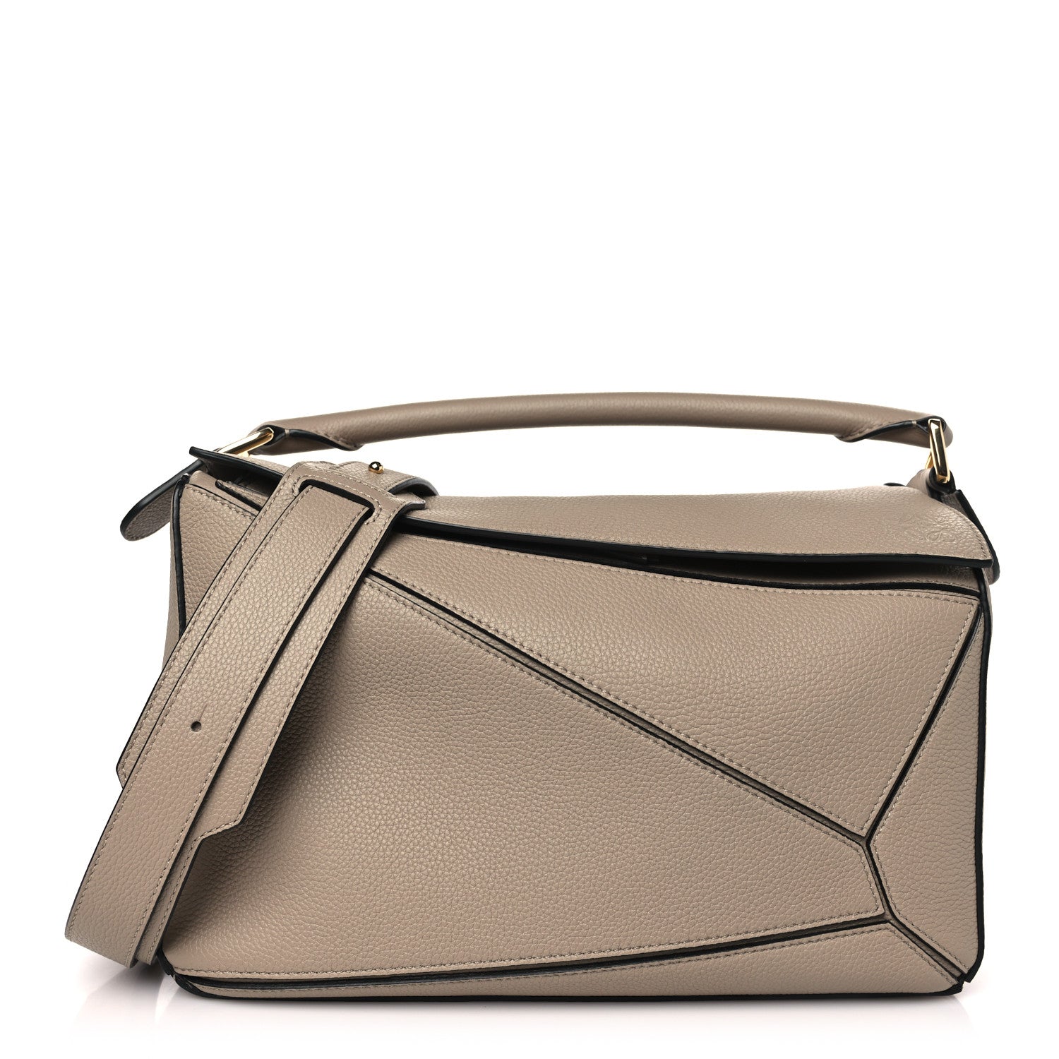 Loewe Calfskin Medium Puzzle Bag Sand 1 of 9