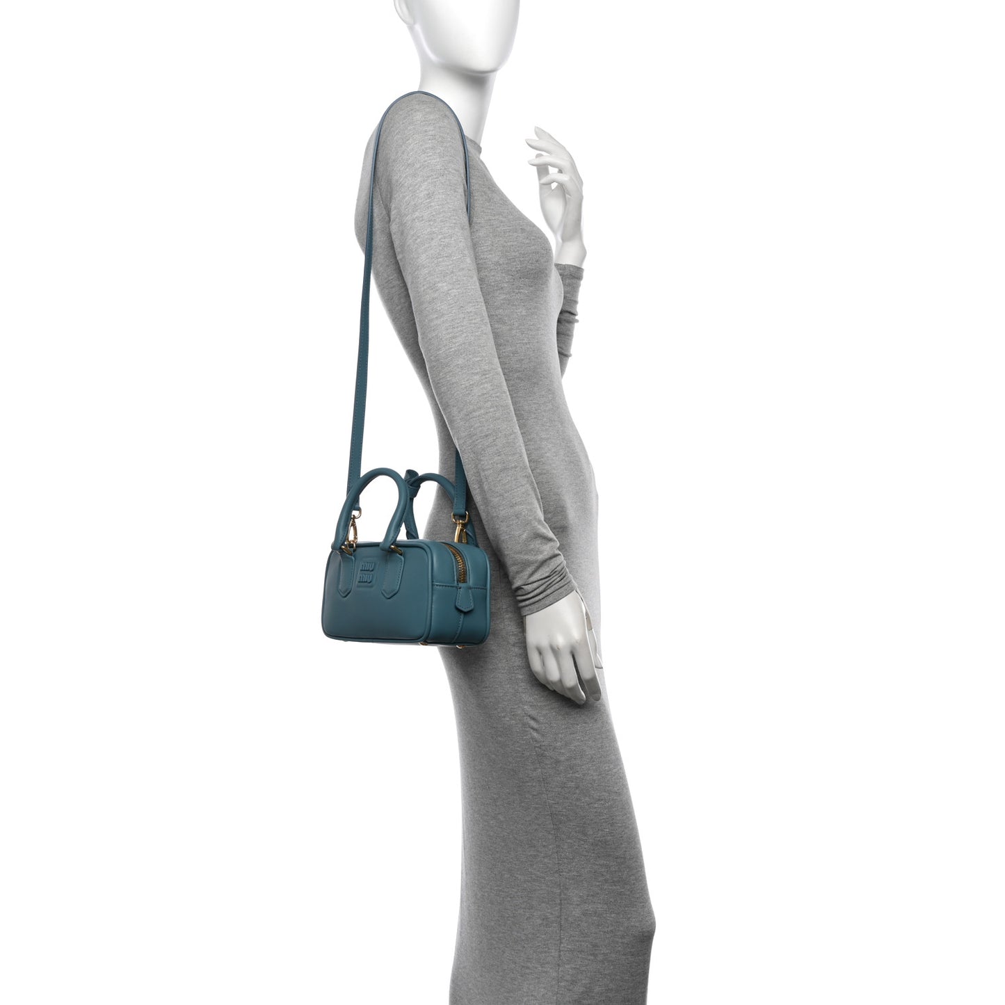 Calfskin Regular Arcadie Top Handle Bag Aqua