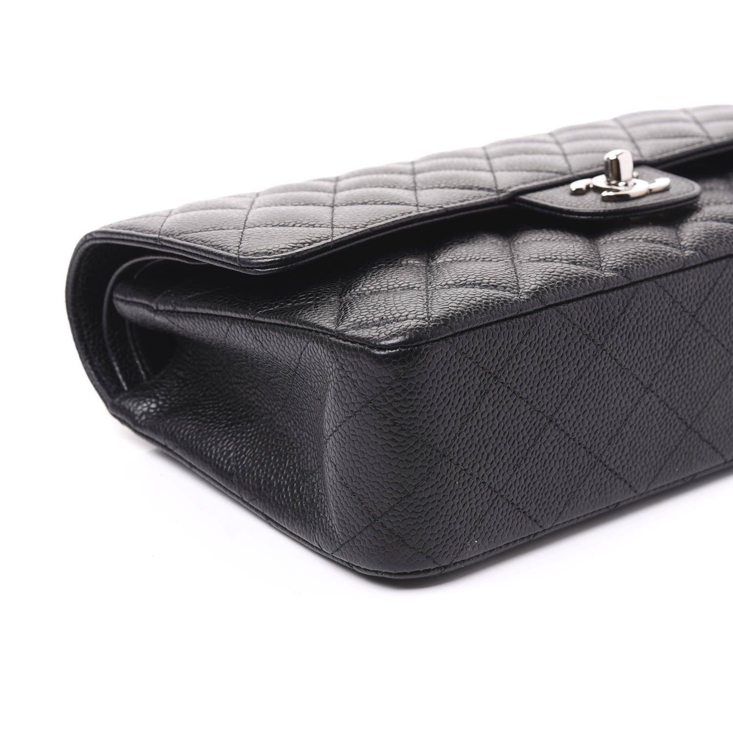 Chanel Caviar Quilted Medium Double Flap Black 7 of 10