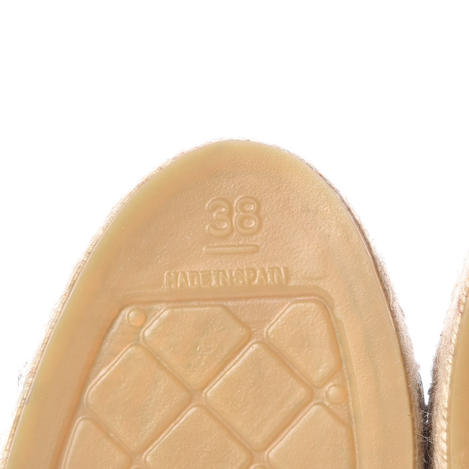 Chanel Lambskin CC Espadrilles 38 Beige Black 8 of 11