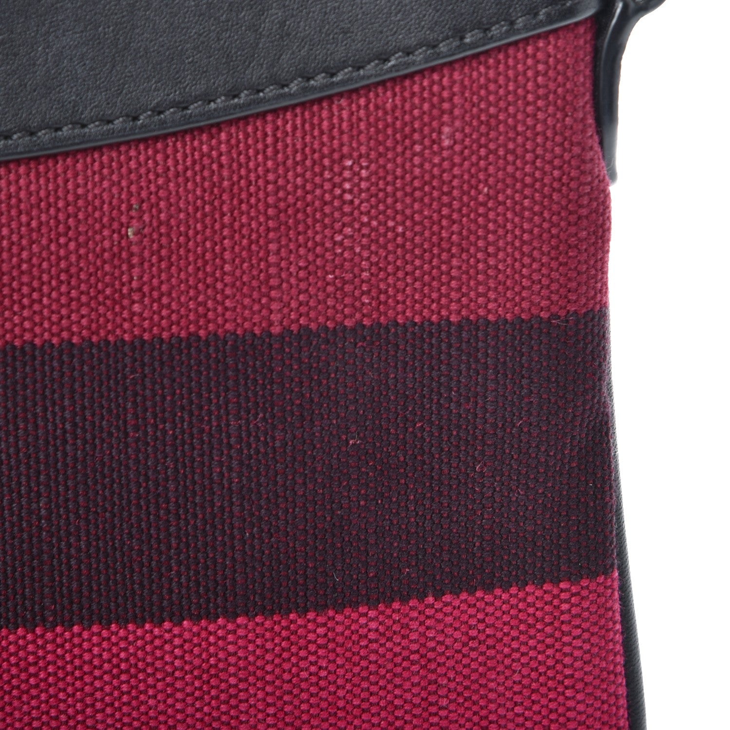 Burberry Overdyed Canvas Striped Peyton Crossbody Clutch Bag 12 of 12