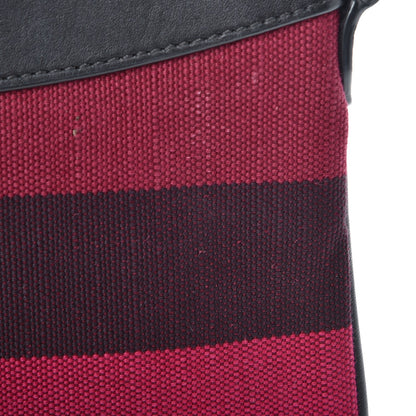 Burberry Overdyed Canvas Striped Peyton Crossbody Clutch Bag 12 of 12