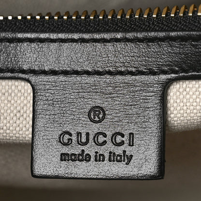 Gucci Boarded Plutone Calfskin Small Horsebit 1955 Top Handle Bag Black 6 of 8