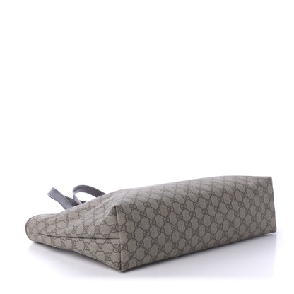 Gucci GG Supreme Monogram Medium Zippered Shopping Tote Dark Brown 4 of 12