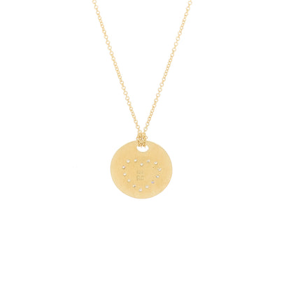 Roberto Coin 18K Yellow Gold Diamond Tiny Treasures Heart Medallion Pendant Necklace 4 of 6