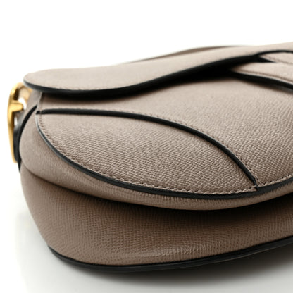 Christian Dior Grained Calfskin Saddle Bag Warm Taupe 9 of 12