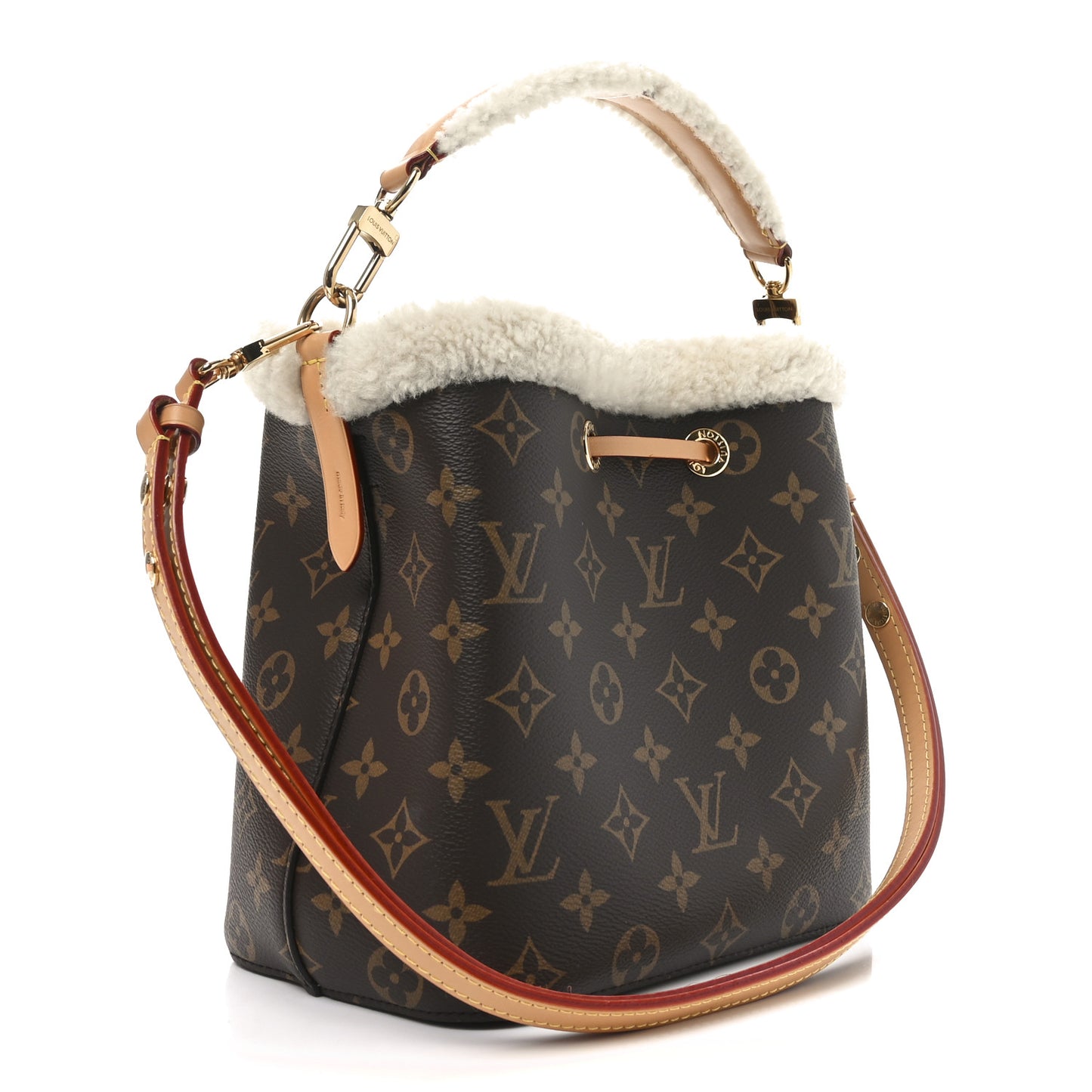 Monogram Shearling Cozygram Neonoe BB