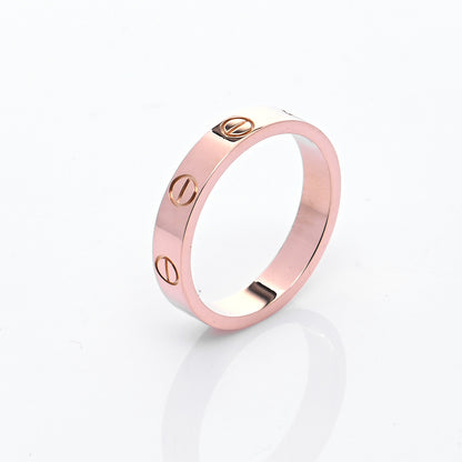 Cartier 18K Pink Gold 3.5mm LOVE Wedding Band Ring 53 6.25 5 of 5