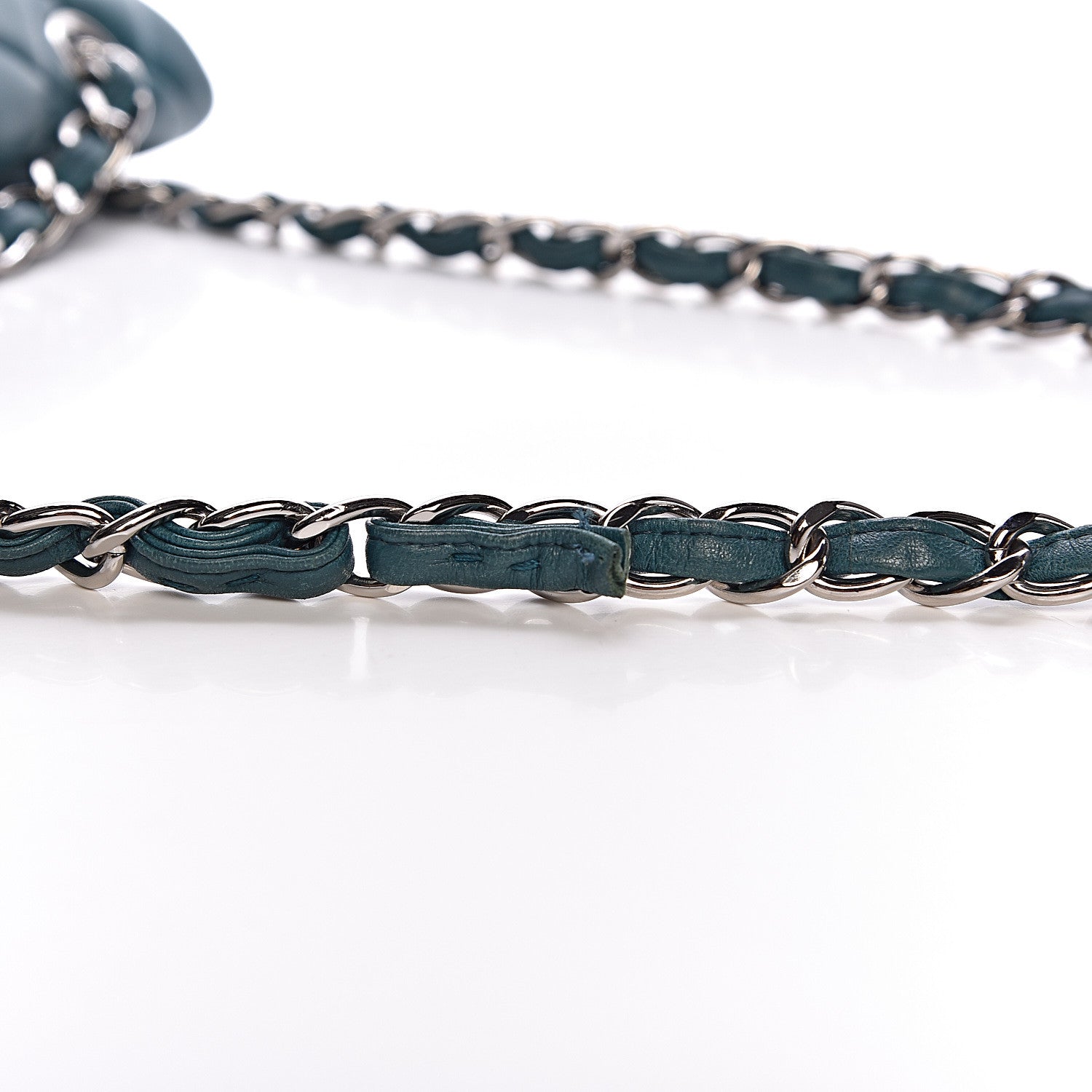 Chanel Lambskin Quilted Maxi Single Flap Turquoise 9 of 18