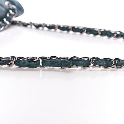 Chanel Lambskin Quilted Maxi Single Flap Turquoise 9 of 18