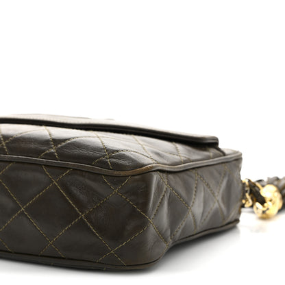 Chanel Lambskin Quilted Tassel Camera Case Brown 11 of 15