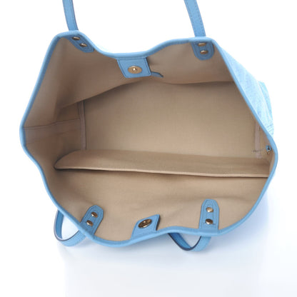 MCM Coated Canvas Shopper Tote Blue 15 of 15