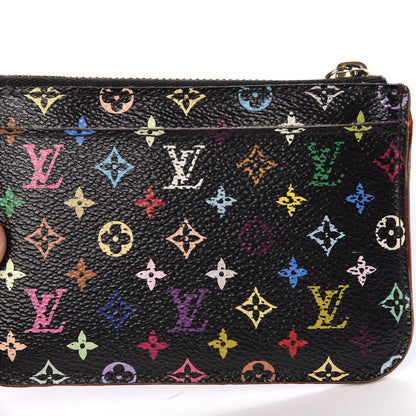Louis Vuitton Monogram Multicolor Key Pouch Black Grenade 9 of 11