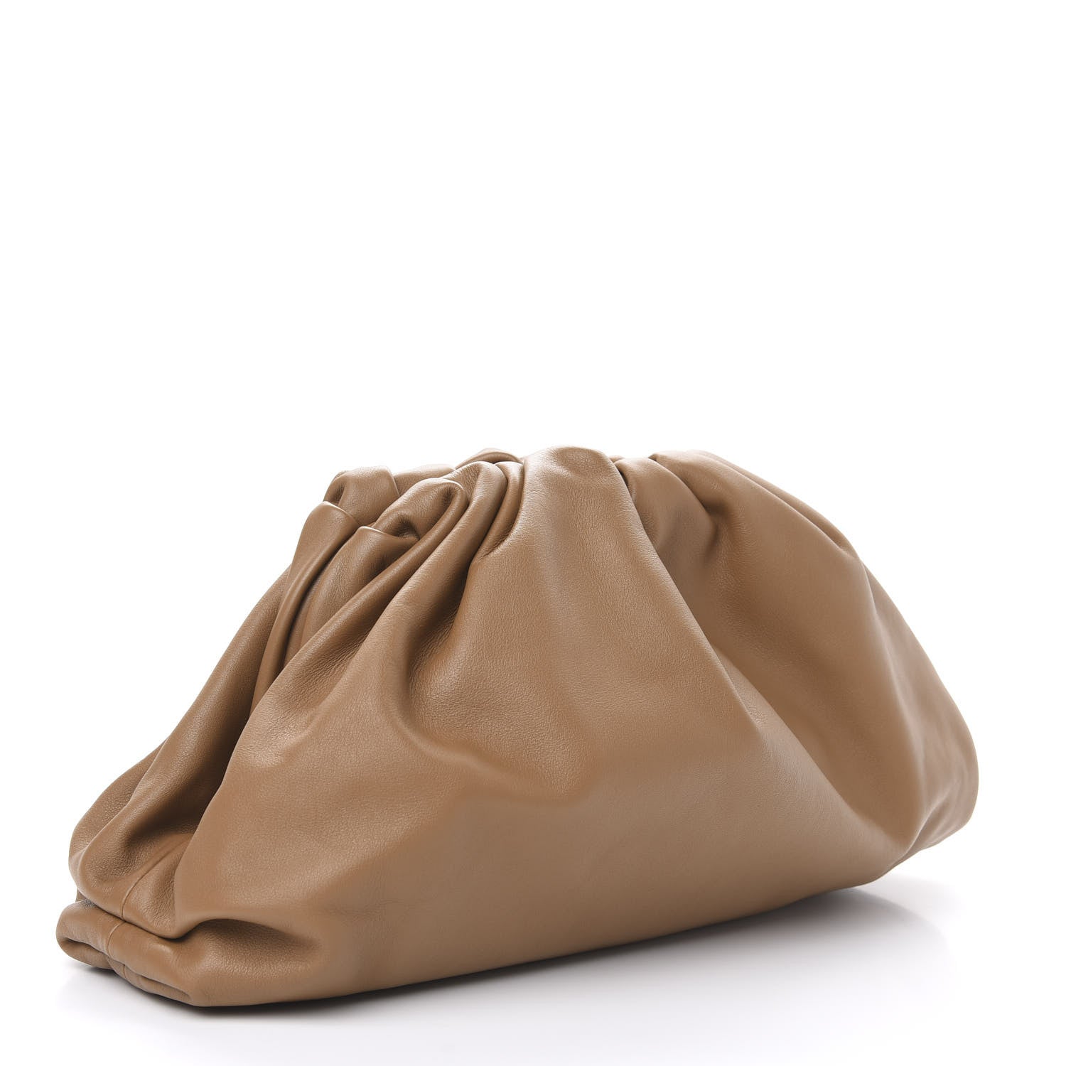 Bottega Veneta Smooth Butter Calf The Pouch Oversized Clutch Cammello 3 of 12