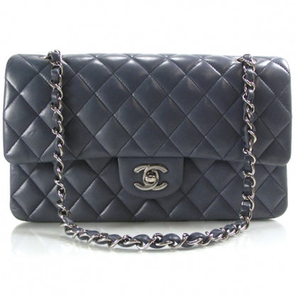 Chanel Lambskin Medium Double Flap Blue 1 of 13