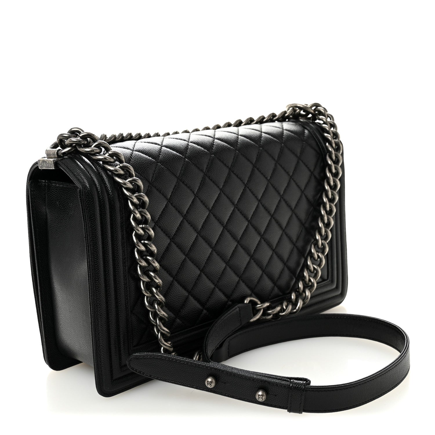 Chanel Caviar Quilted New Medium Boy Flap Black 3 of 10