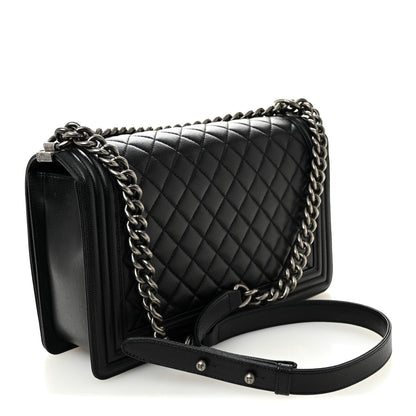 Chanel Caviar Quilted New Medium Boy Flap Black 3 of 10