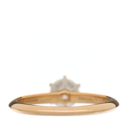 Tiffany Platinum 18K Rose Gold Diamond .82ct Solitaire Engagement Ring 54 7 4 of 7
