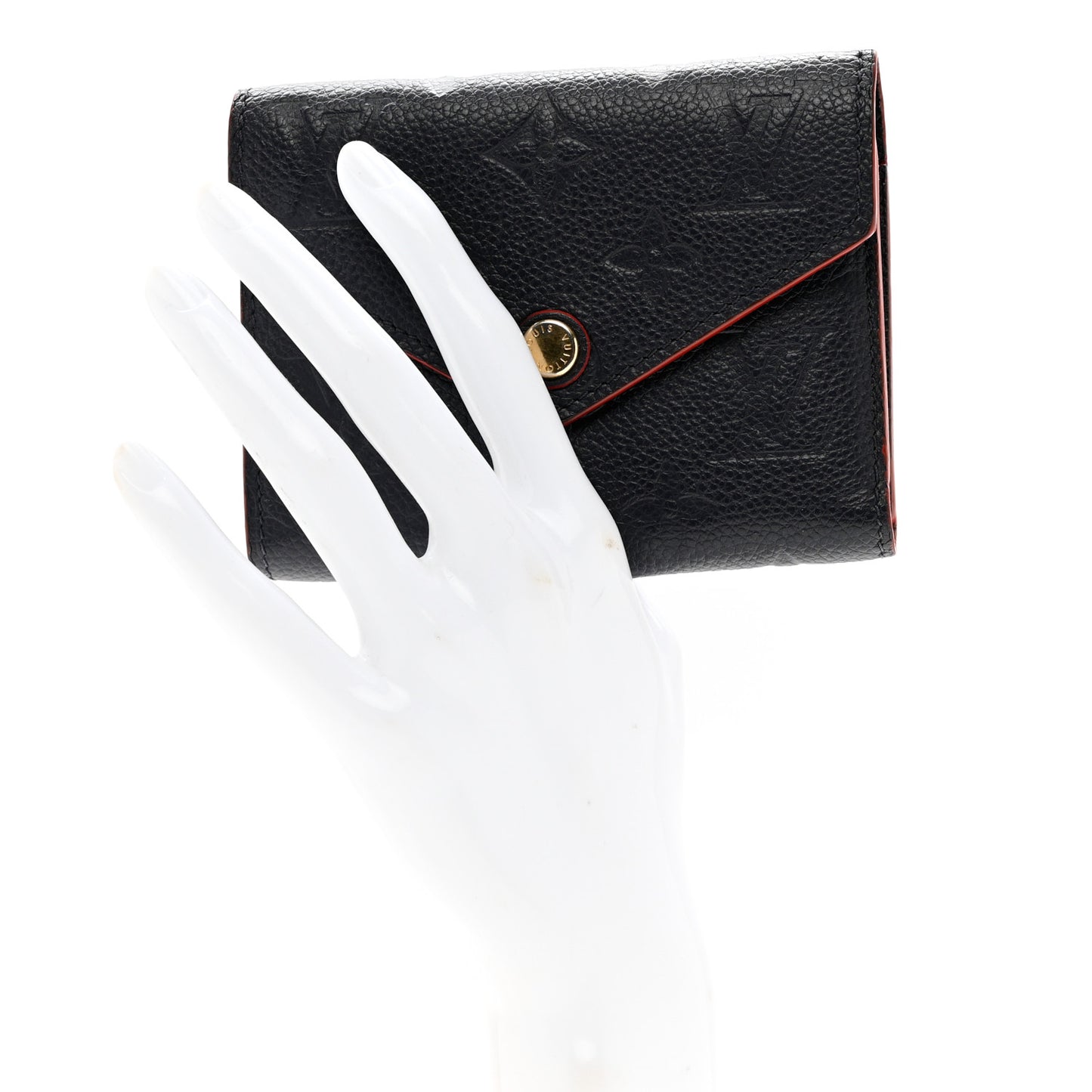 Empreinte Victorine Wallet Marine Rouge