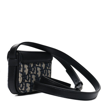 Christian Dior Oblique Smooth Calfskin Nano Pouch Beige Black 2 of 8