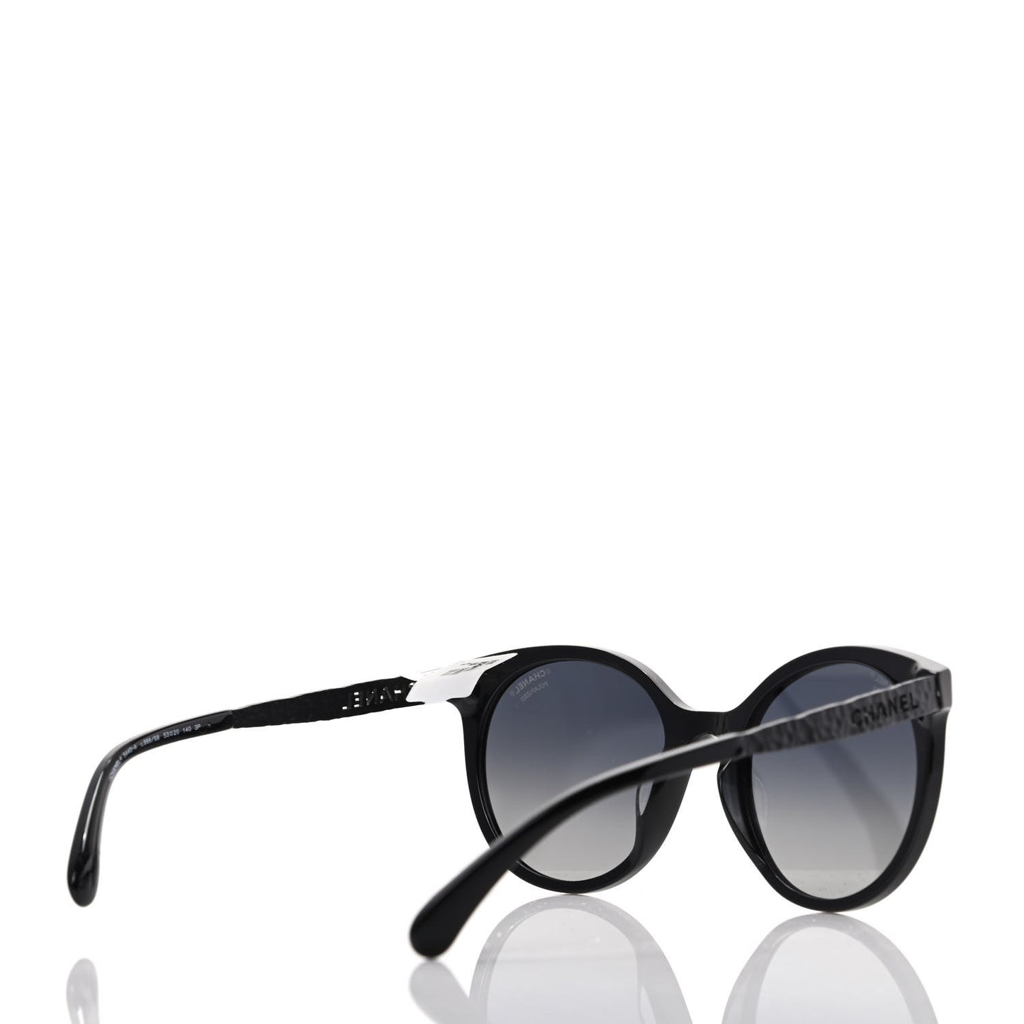 Acetate Metal Polarized Pantos Sunglasses 5440-A Black