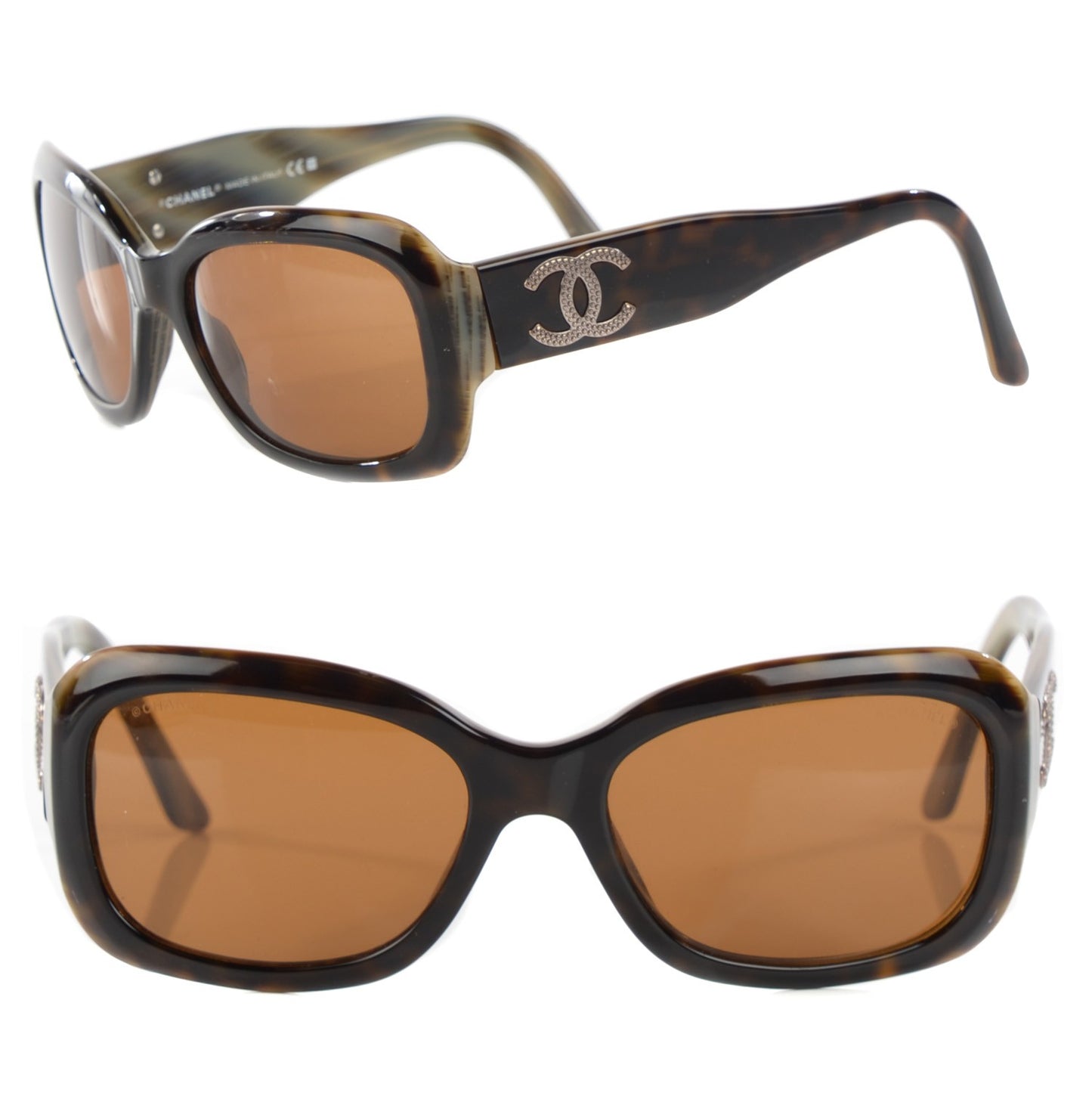 Studded CC Sunglasses 5102 Tortoise